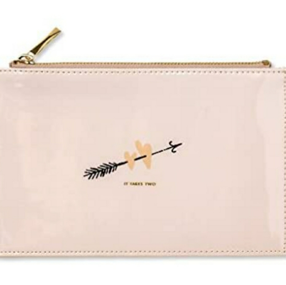 Kate Spade New York Two Hearts Bridal Pencil Pouch